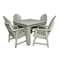 Highwood Usa Hamilton 5pc Square Outdoor Patio Furniture Dining Set AD-DNA44-EUC - alternate 1